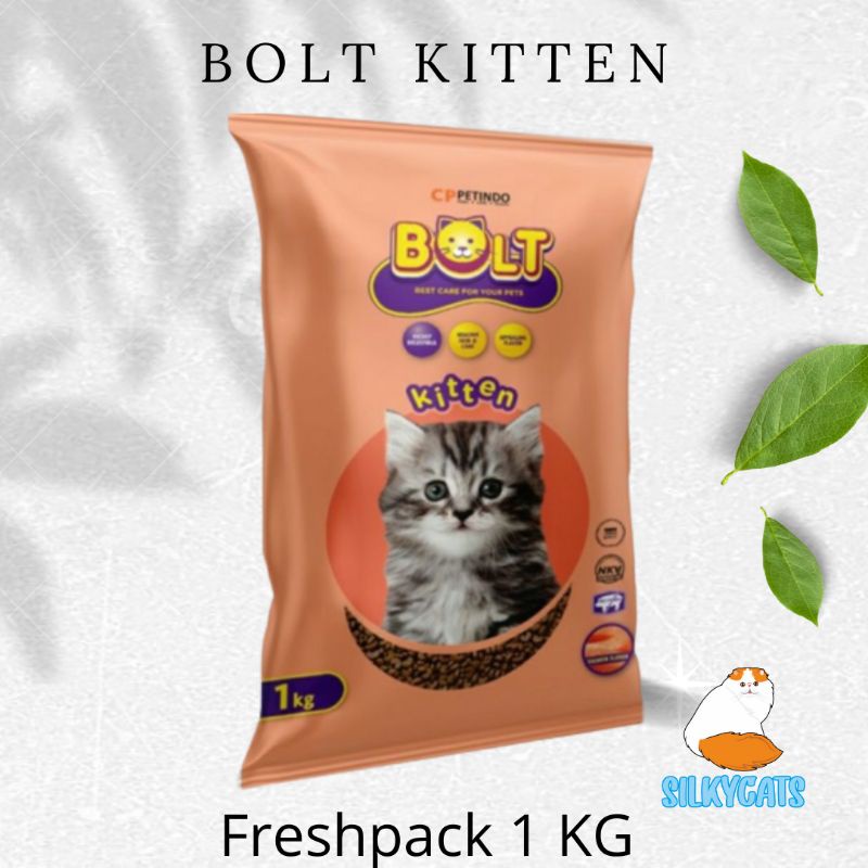 Bolt kitten 1kg . makanan kucing bolt kitten 1kg