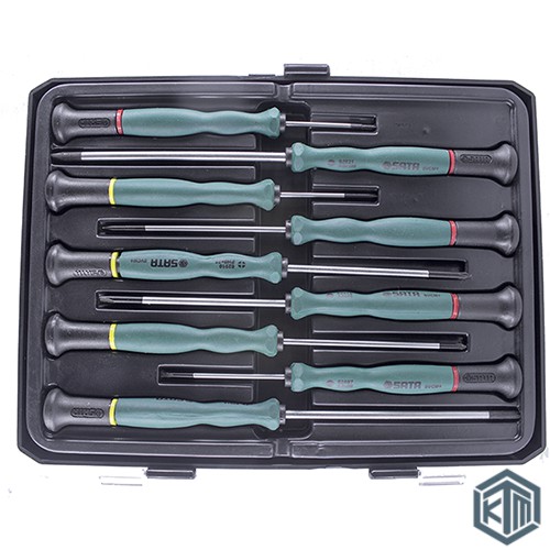 Obeng Kecil 9 pcs Precision Screwdriver Set 09316 Sata Tools