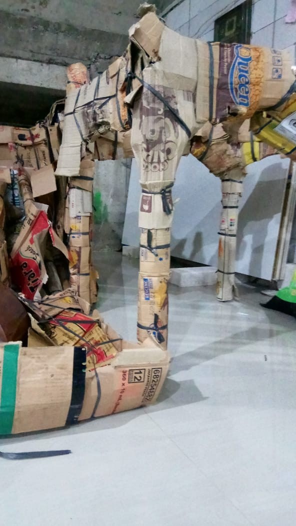 Mimbar Masjid Kubah Pintu Depan + Podium + Tongkat Khotib Kayu Jati