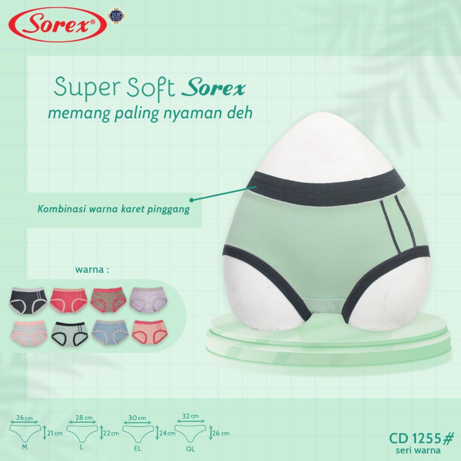 cd celana dalam wanita sorex 1255 supersoft