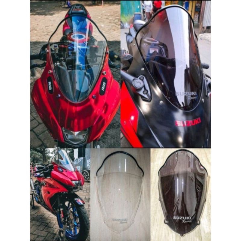 VISOR GSX R150 FREE LIST KARET/WINDSHIELD GSX R150 - gsx r 150 - visor gsx - visor gsx murah(GARANSI