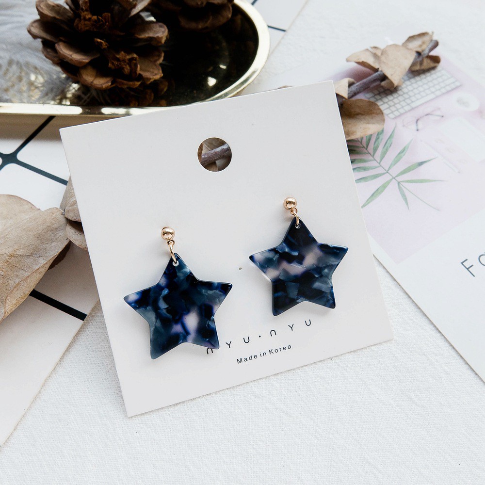 [littlecrab] Anting Wanita Bintang Tie Dye Korea Anting Unik Bentuk Bintang Star Tie Dye KoreanStyle