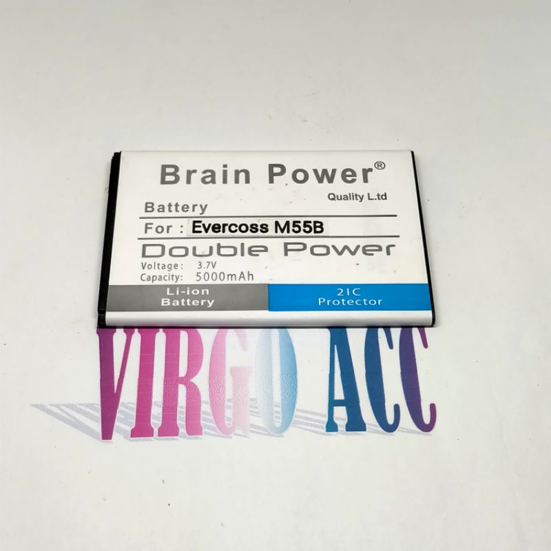 Baterai Batre Battery Evercoss M55B Cross Evercross m55b Double Power Battery Hp