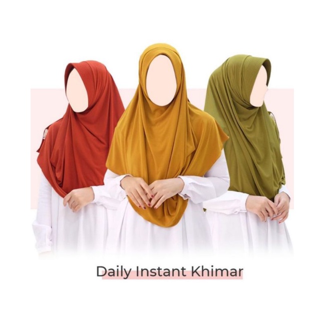 Daily Instan Khimar Hardpad Atelier angelina M & L