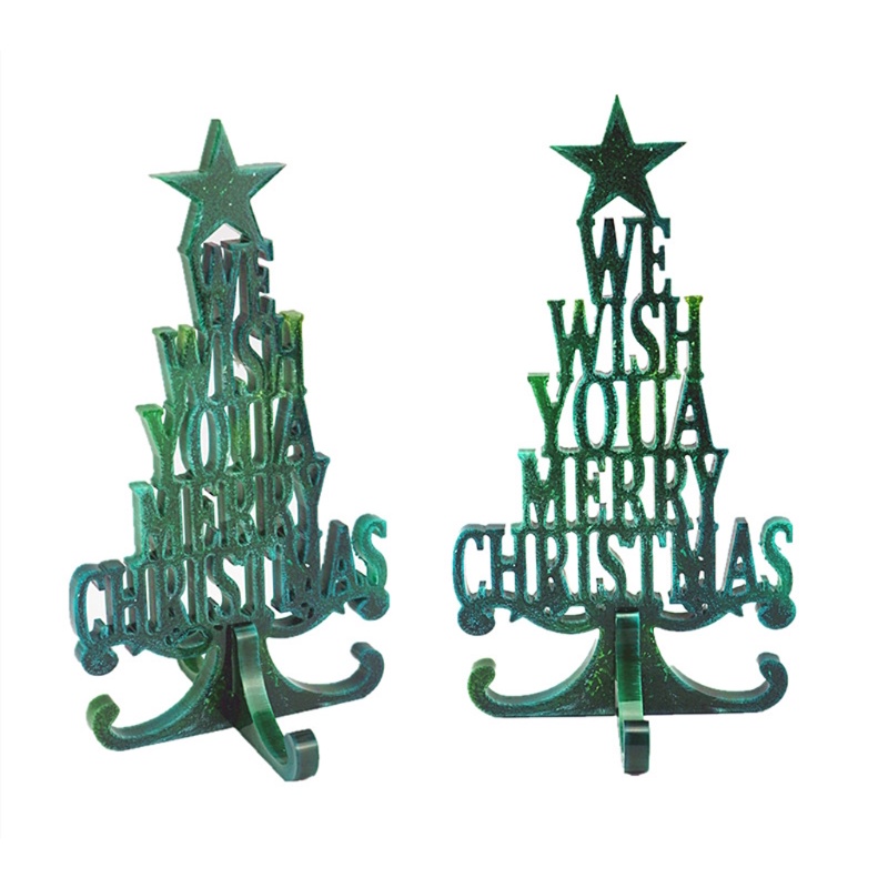 SIY  Christmas Tree Ornaments Epoxy Resin Mold Merry Christmas Home Decor Art Mould