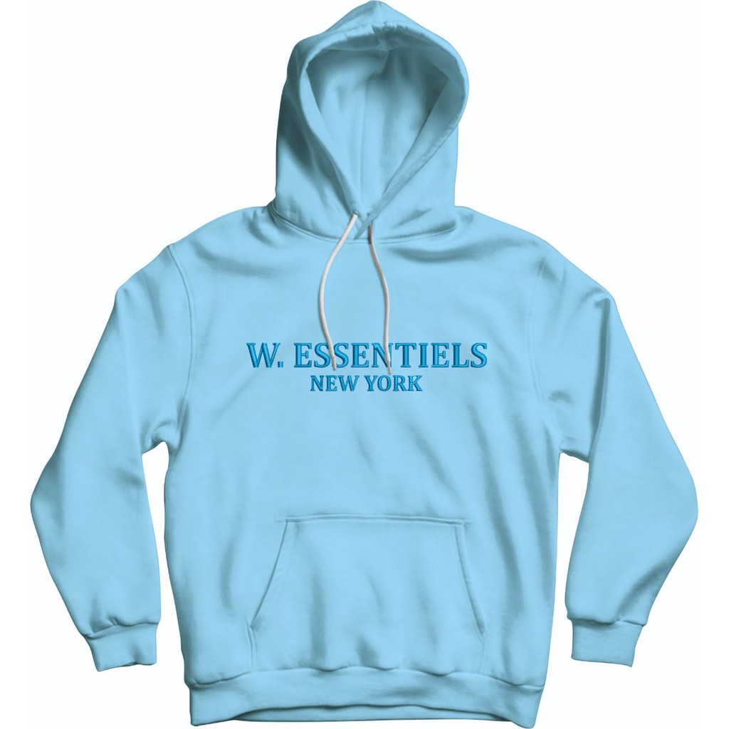 W. ESSENTIELS BORDIR HOODIE UNISEX - ATASAN TEBAL PREMIUM