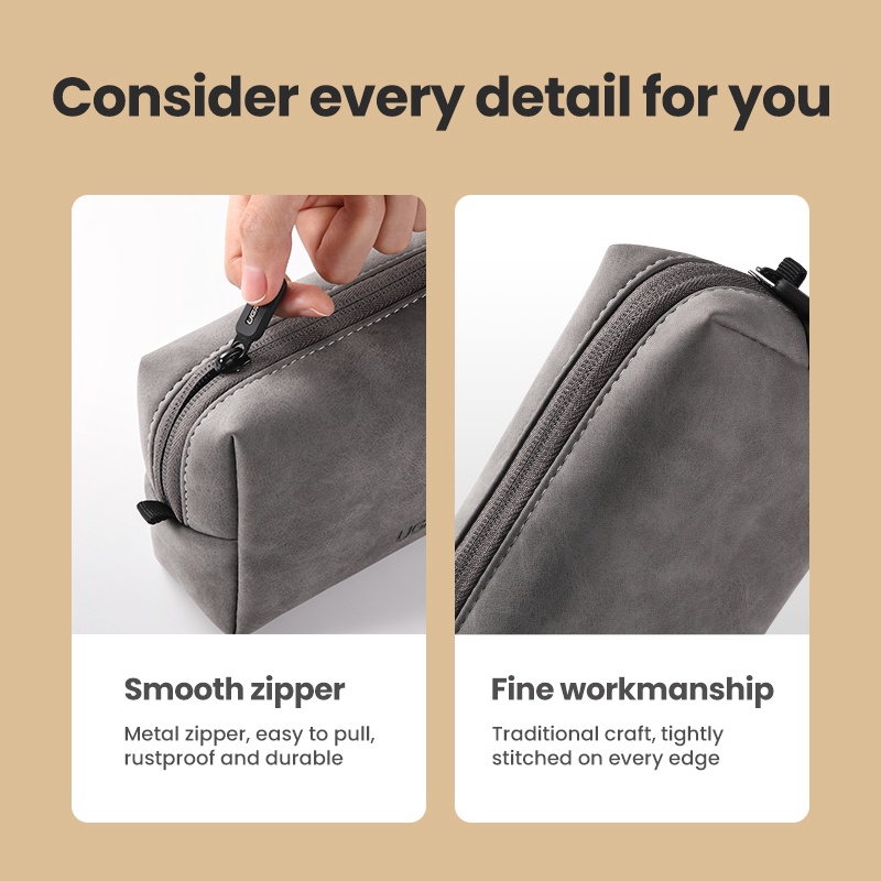 UGREEN Tas Pouch Organizer Travel Organizer Storage Hand Bag Organizer PU Leather WaterProof