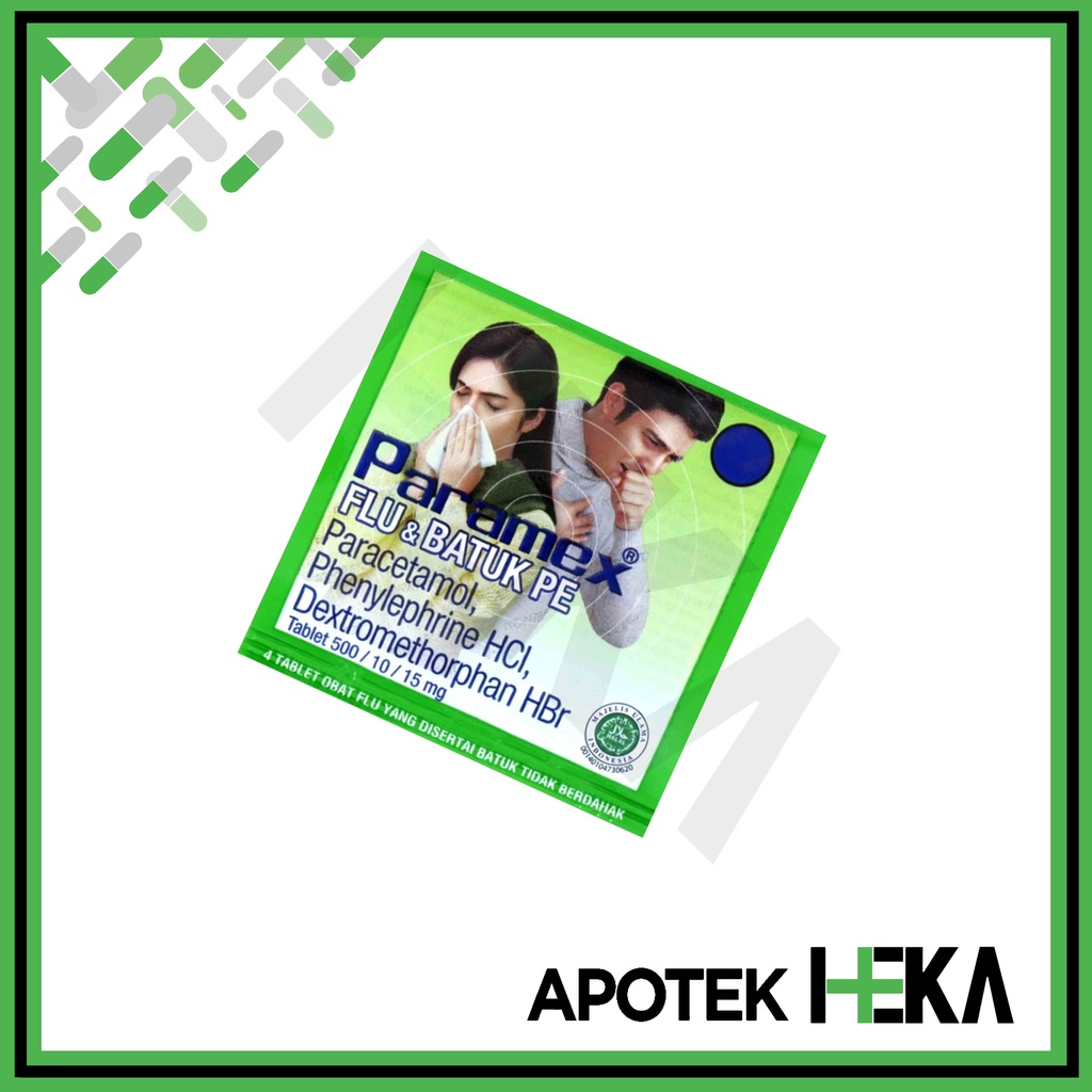 Paramex Flu dan Batuk Tablet Strip isi 4 Tablet (SEMARANG)