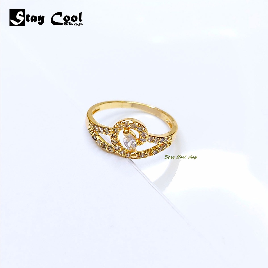 Cincin Wanita Mewah Anti Karat dan Luntur Model Terbaru 2021 / Cincin Wanita Korea Elegant bisa cod