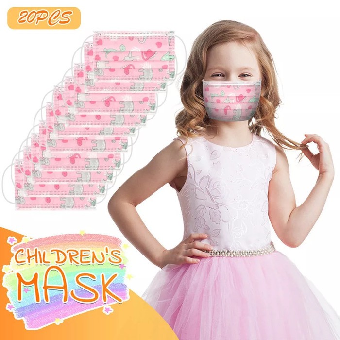 MASKER ANAK KARAKTER MASKER 3 PLY CAREION KARAKTER/POLOS ANAK MASKER Anak Disposable Mask isi 50pc