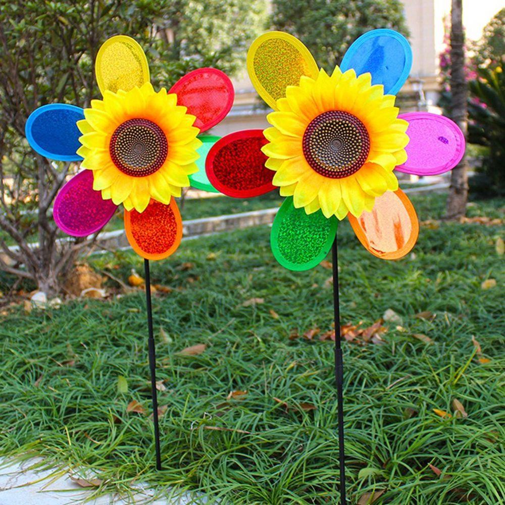 Nickolas1 Sunflower Windmill Sequin Colorful Anak Rumah Untuk Anak Kegiatan Outdoor Mainan Anak