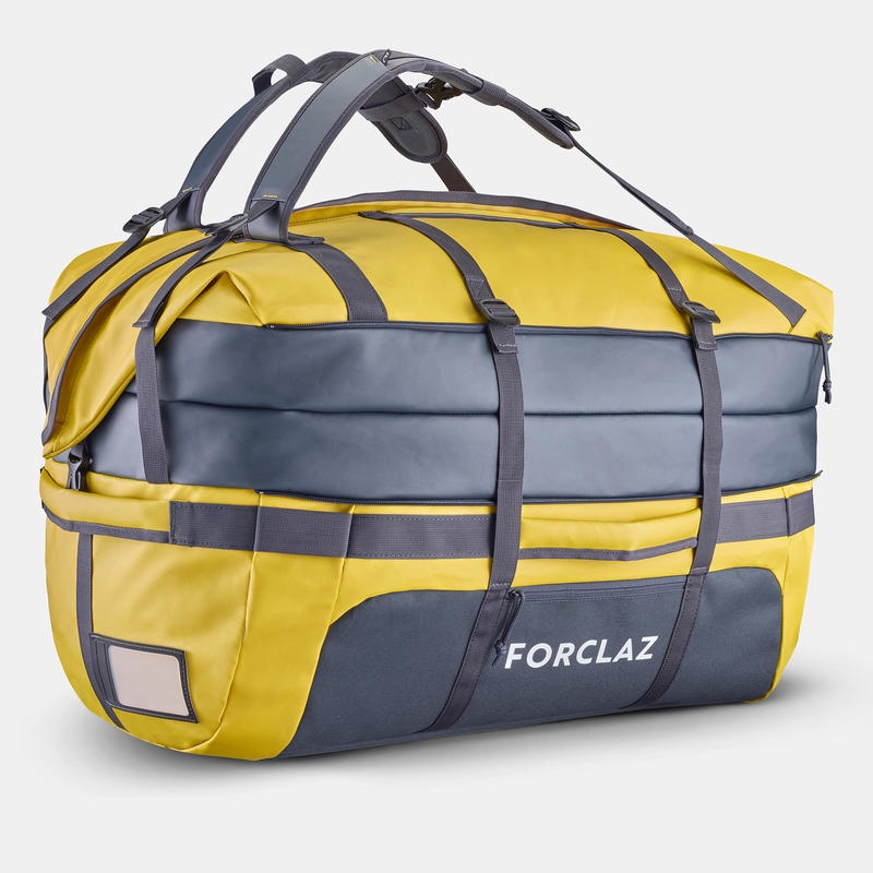 FORCLAZ Voyage Tas Gunung Extend 80-120 L Trekking Hiking Carry Bag - Yellow