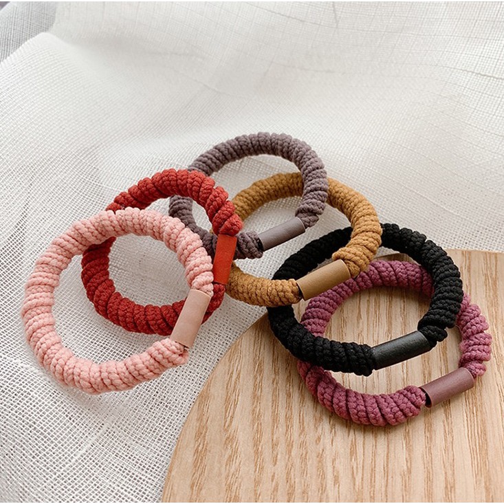 Ennwen IK63 Ikat Rambut Tambang Super Extra Tebal set 6 pcs-3