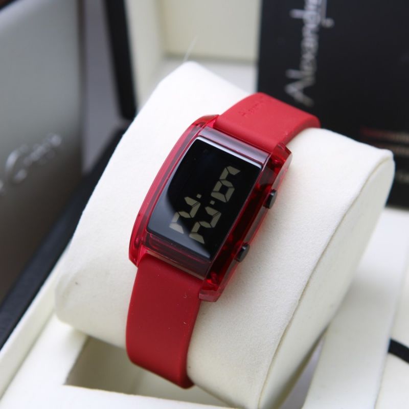 JAM TANGAN WANITA ALEXANDER CHRISTIE AC 9336 DIGITAL MERAH AC 9336 ORIGINAL