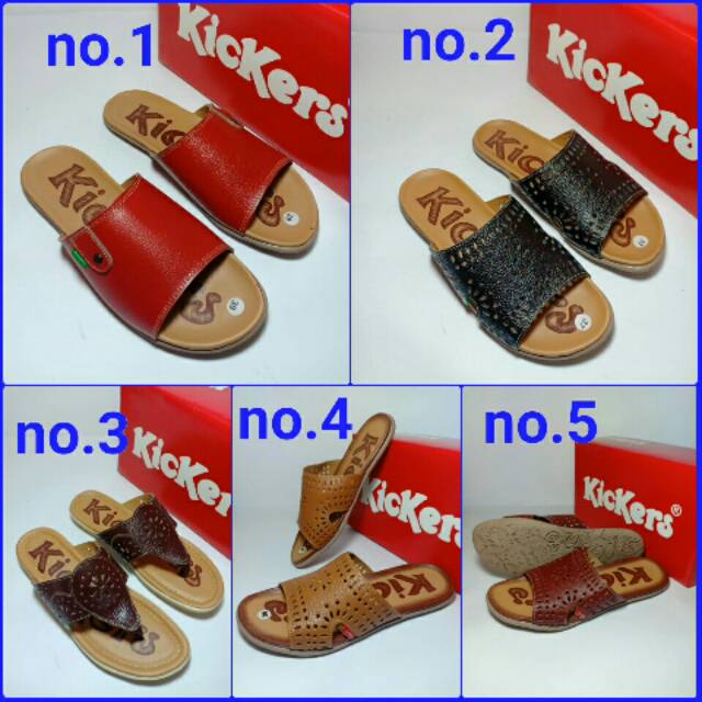 Sandal kickers cewek kulit asli