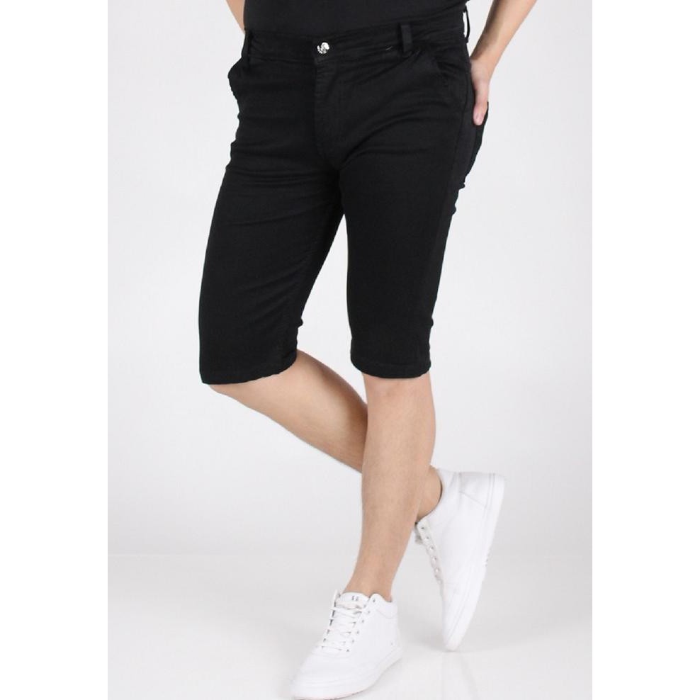 CELANA JEANS PENDEK HITAM SLIMFIT ZARA MAN | SHORT BLACK "HARGA PROMO"