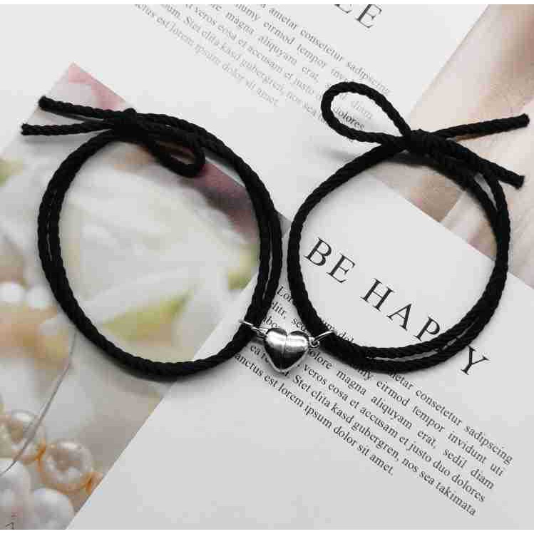 Gelang Couple Heart Magnet Hati Buat Pacar Cowo Dan Wanita  Gelang Pasangan / Persahabatan