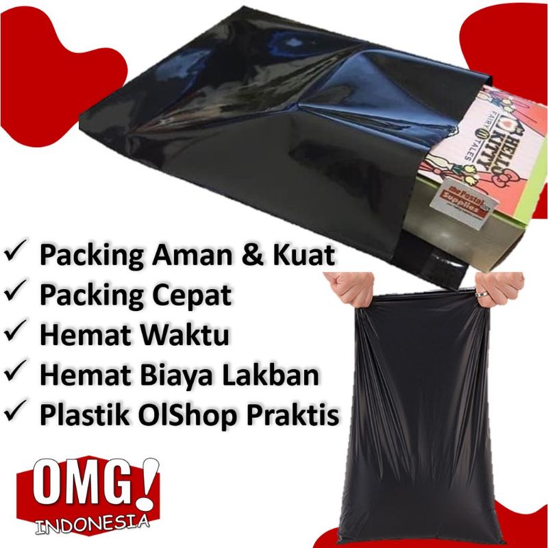 

Plastik Packing Kresek Olshop Amplop Polos HD Kantong Polymailer Glossy