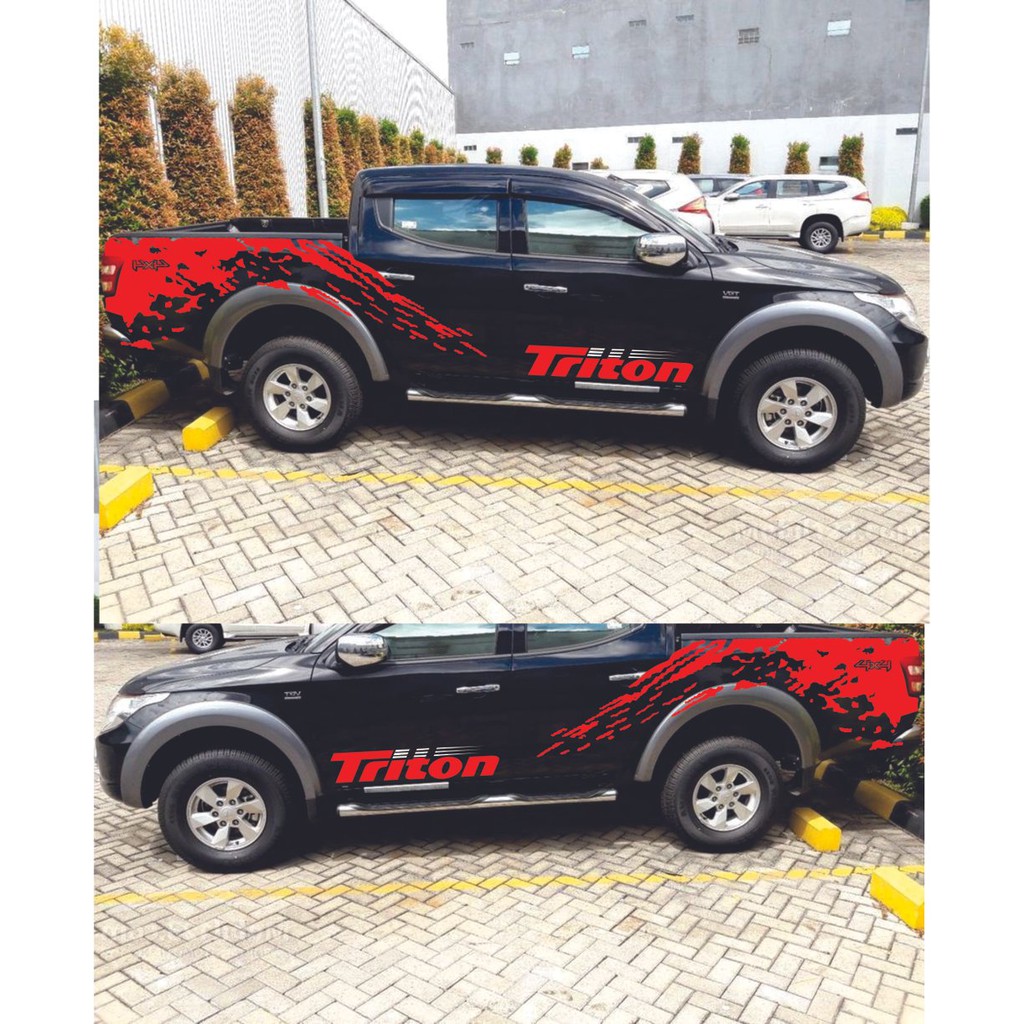 Mobil Cutting Stiker Mitsubishi Triton Shopee Indonesia