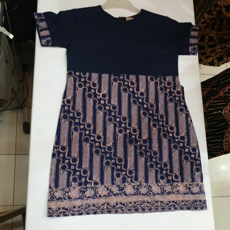 Dress batik anak kombinasi Lisa