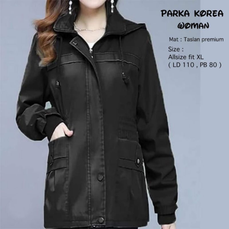 Jaket Parka Korea / Jaket Parka / Parka Korea / Jaket Wanita-2