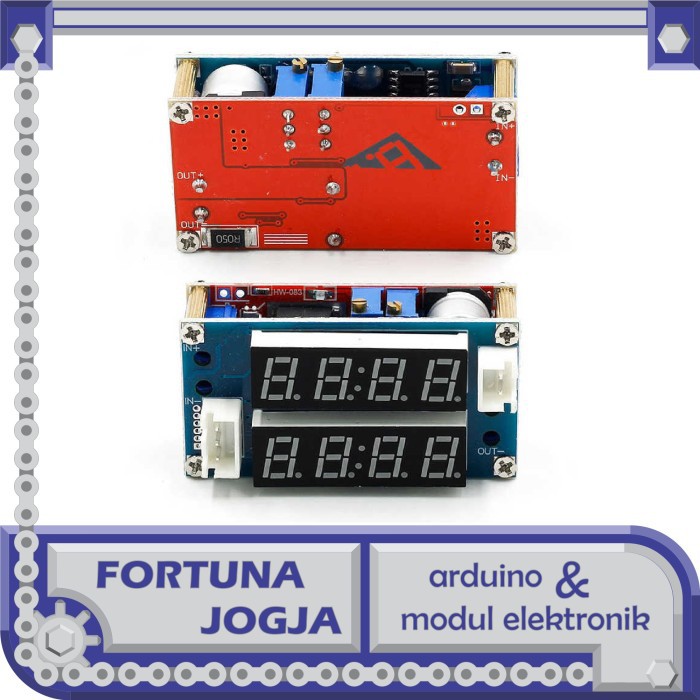 Modul XL4015 Voltmeter Ammeter Step Down DC-DC Converter 5A CC CV