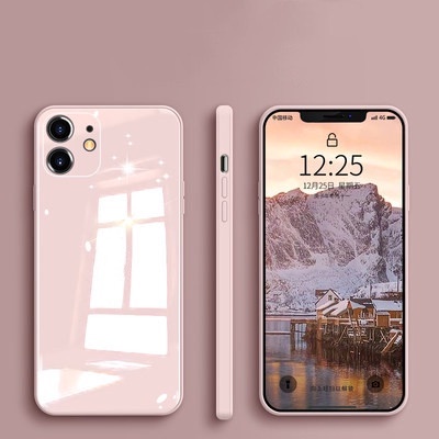 Hard Case Bahan Silikon Warna Permen Untuk iPhone 14 13 12 11 Pro X XS MAX XR