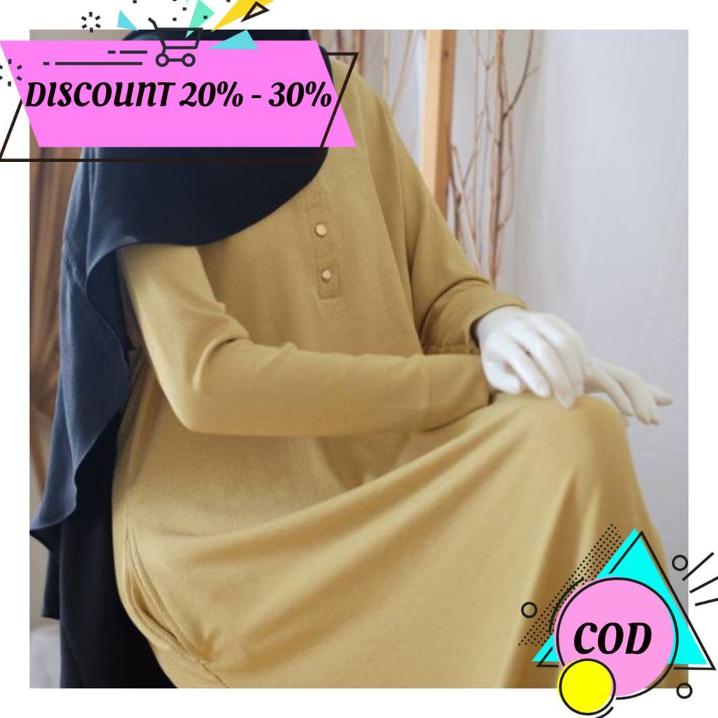 (BAYAR DITEMPAT) DAILY HOME ABAYA GAMIS KAOS BY BELLALUNA.ID AA114