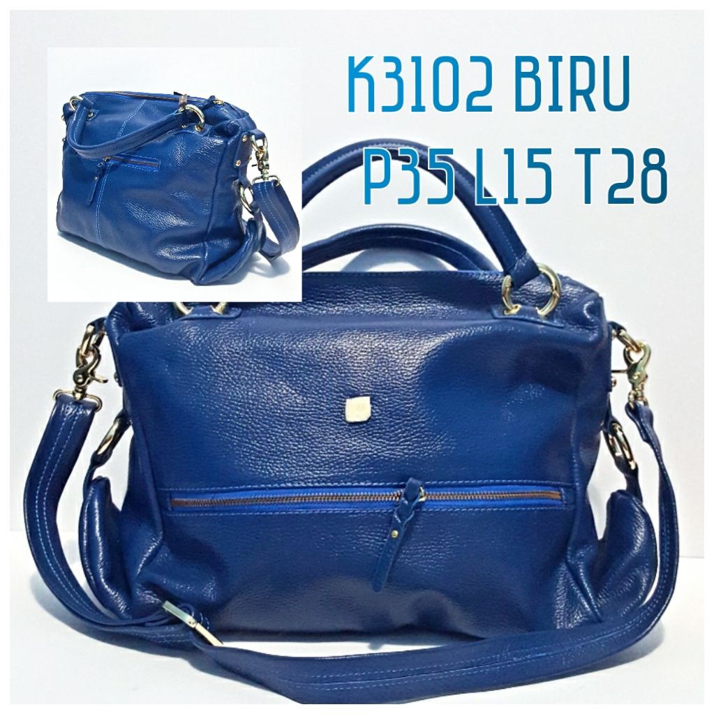Tas Kulit Papillon Original K3102 Biru
