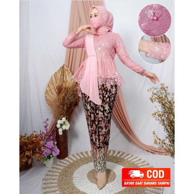 COD - SETELAN KEBAYA AORORA SELENDANG - KEBAYA MODERN - KEBAYA WISUDA - KEBAYA PESTA - KEBAYA - ATASAN KEBAYA MODERN - KEBAYA REMAJA - KEBAYA WISUDA MODERN - KEBAYA KONDANGAN - KEBAYA BORKAT - KEBAYA WISUDA MODERN - KEBAYA KEKINIAN - KEBAYA-set dusty pink