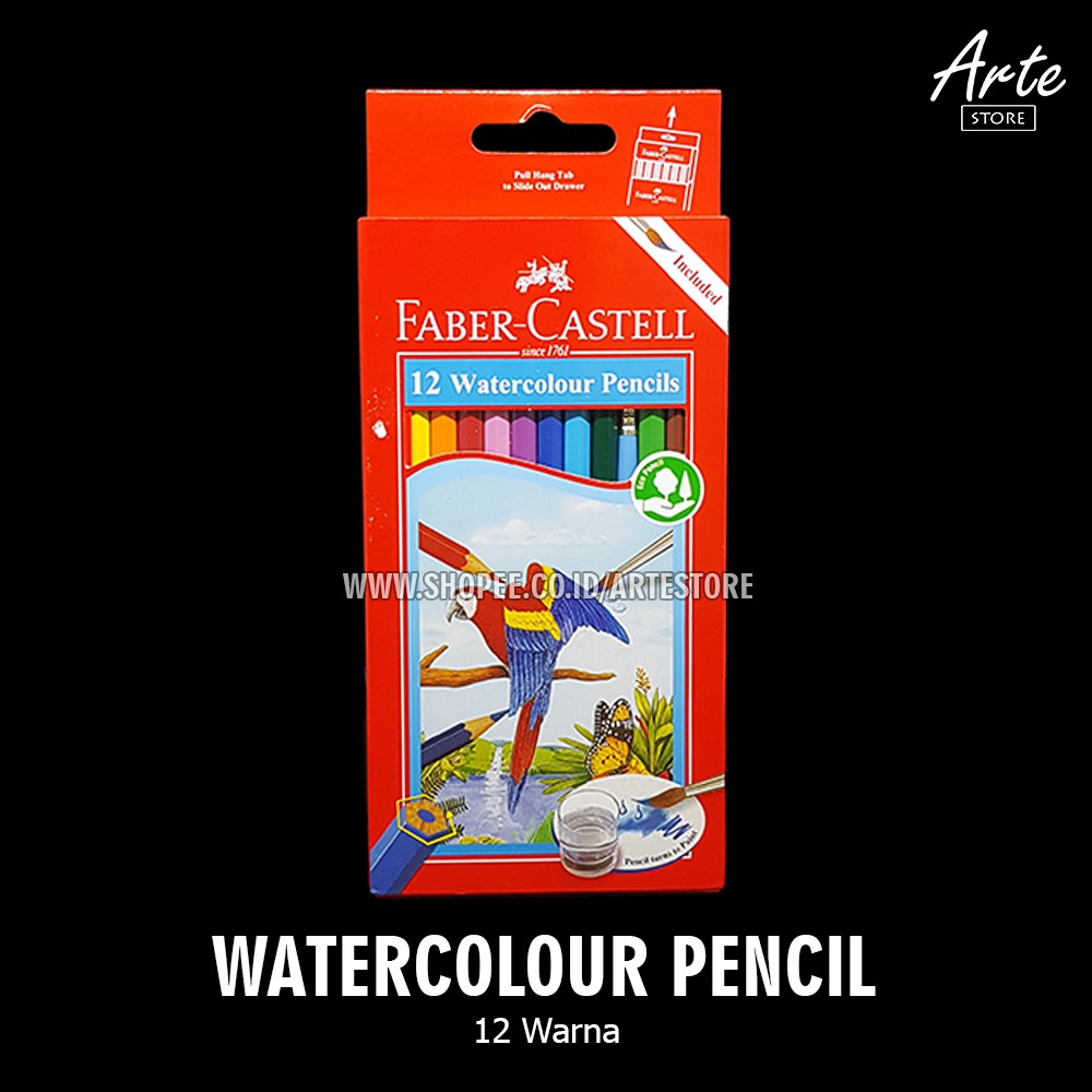 Pensil Warna Faber Castell Watercolor 12 / 24 / 36 Warna