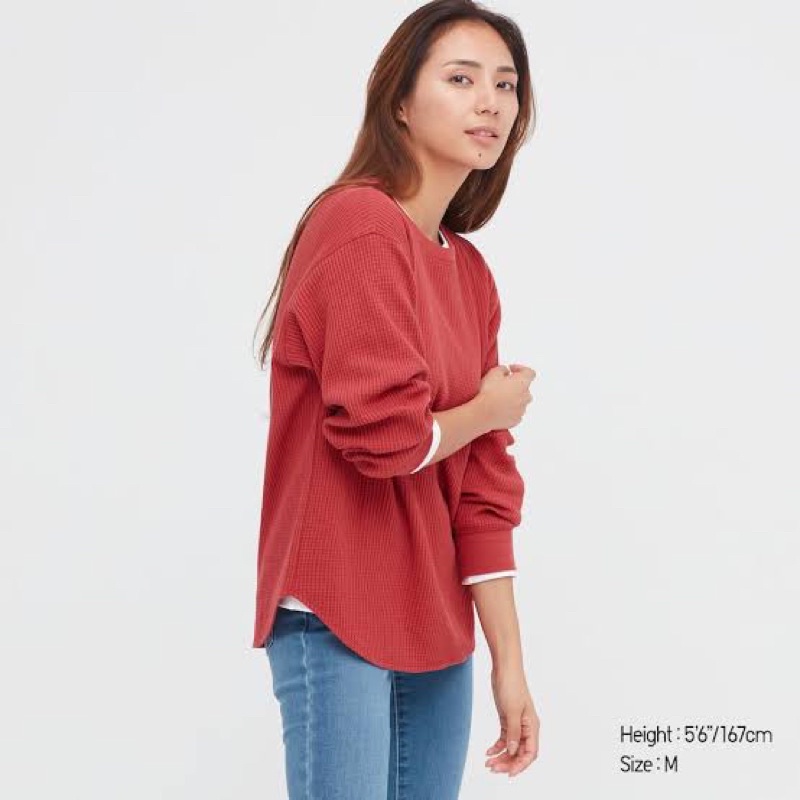 KAOS RIB LENGAN PANJANG ATASAN WANITA BLOUSE PANJANG POLOS RAJUT KNIT HALUS UNIQ OVAL