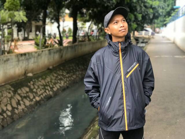 Jaket gunung outdoor arfavin waterproof windbraker breathable inner jaring