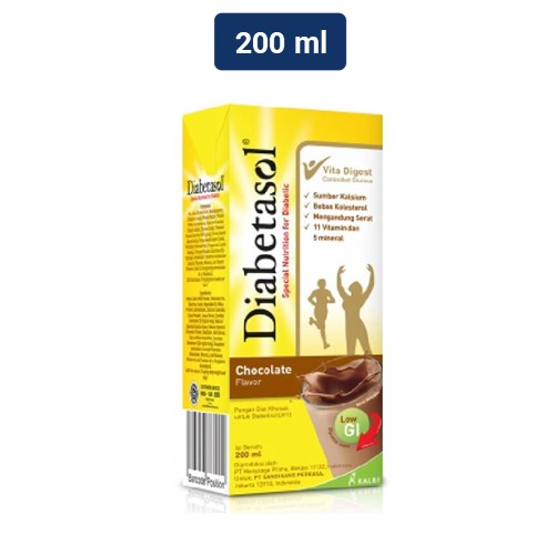 Diabetasol Susu UHT Chocolate 200 mL