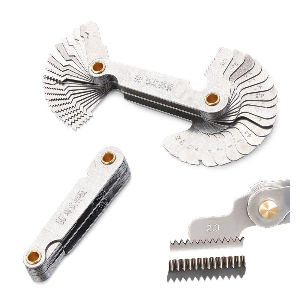 POPULAR Populer Thread Plug Gauge Carbon Steel Metric Inch Alat Ukur Pengukur Gigi Gigi