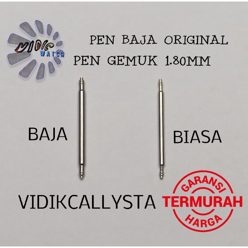PEN PIN BESI STRAP JAM TANGAN PEN GEMUK BAJA / SPRING BARS BAR UNTUK JAM ORIGINAL