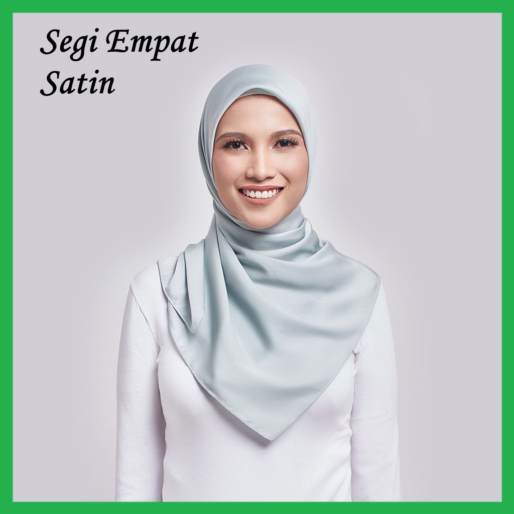 ✅ Satin Square Polos / Segi Empat Satin Sg4 / Hijab Sathin Square Velvet 115