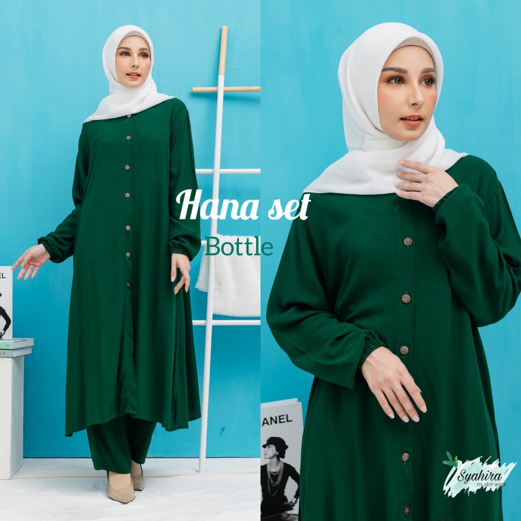 tunik wanita terbaru 2023 one set tunik rayon kekinian