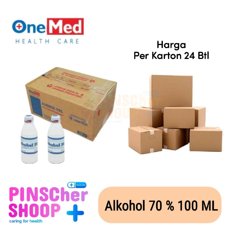 Alkohol Antiseptik 70 % Onemed 100 Ml Per Karton (24 btl)