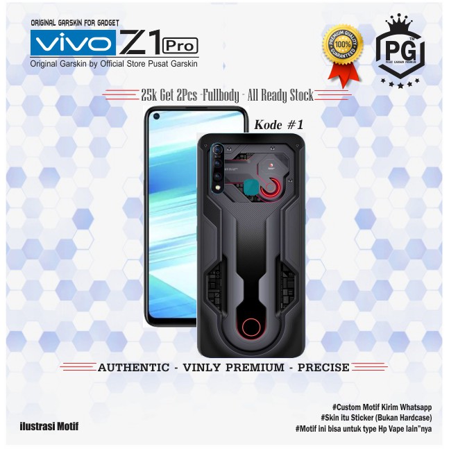 Skin Vivo Z1 Pro Garskin Original Motif Exclusif mesin