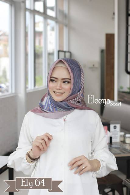 HIJAB SEGIEMPAT MOTIF ELY 64 II Eleeya Scarf