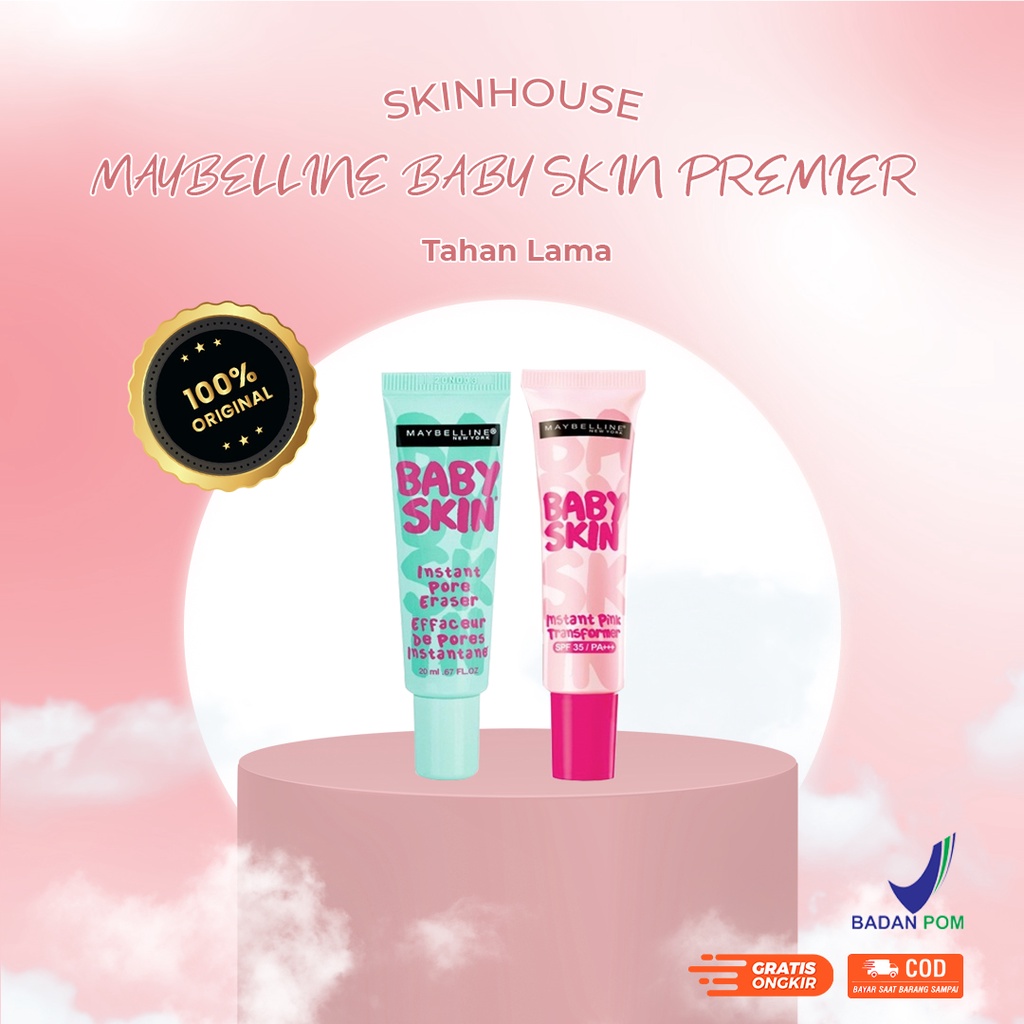 BABY SKIN PORE ERASER PRIMER | PRIMER BPOM | PRIMER MAYBELLINE |