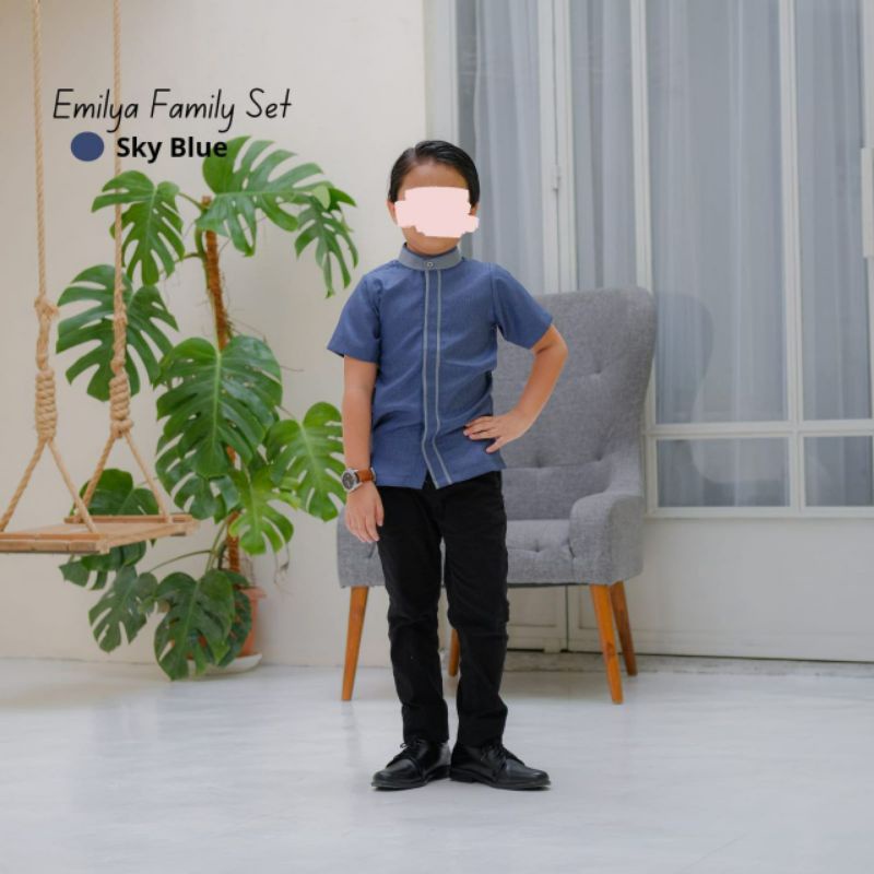 ❤️ MHS ❤️ EMILYA FAMILY SET BY GERAI MIKA (KOKO ANAK) | Koko Anak Lengan Pendek | Koko Anak Bahan Ka