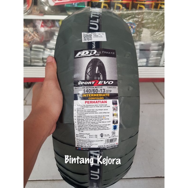 BAN LUAR FDR TUBELESS TUBLES SPORT ZEVO 140 60 13 NMAX ADV MOTOR MATIC