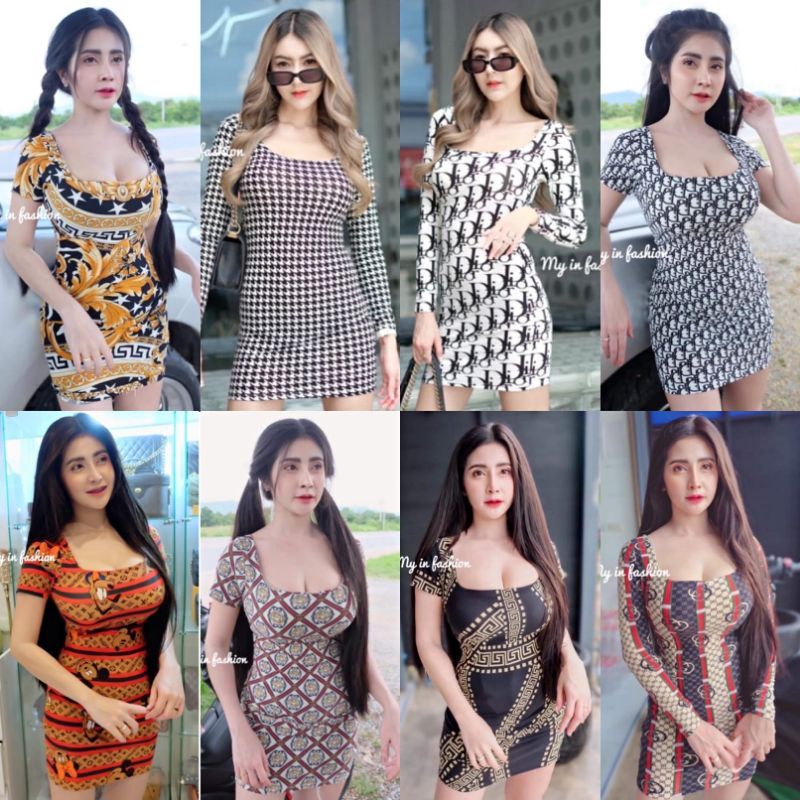 READY PART6 DRESS SHORT / DRESS BODYCONE KEKINIAN BEST SELLER IMPORT BANGKOK FASHION WANITA MURAH-1