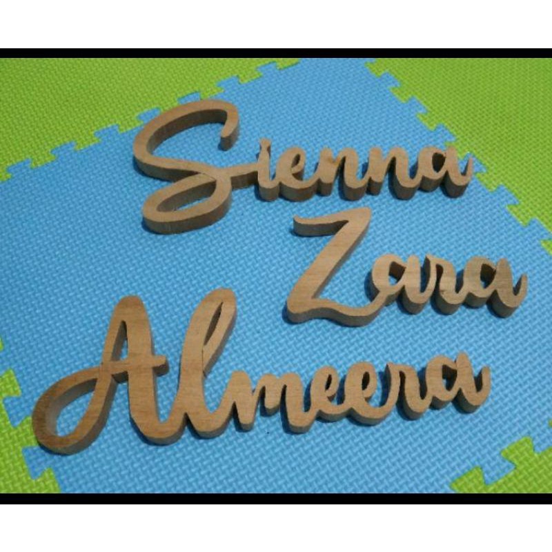 Huruf kayu timbul/ Custom huruf kayu/huruf kayu dekorasi/huruf kayu inisial