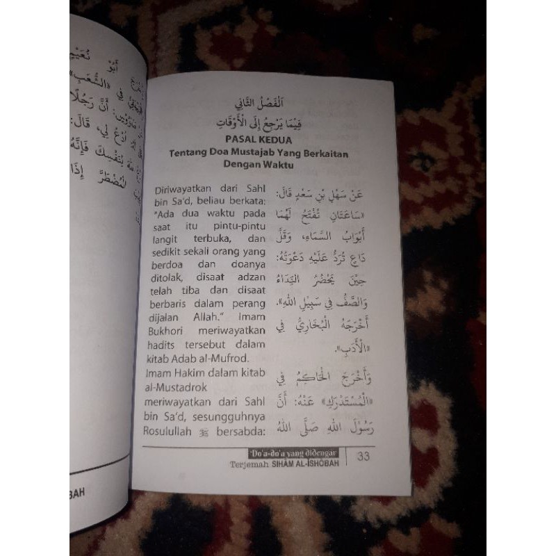 Doa doa yang didengar terjemah kitab siham al ishobah