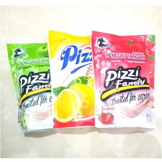 Sabun Cuci Tangan PIZZI 375 ml (Lemon / Apple / Stroberi)