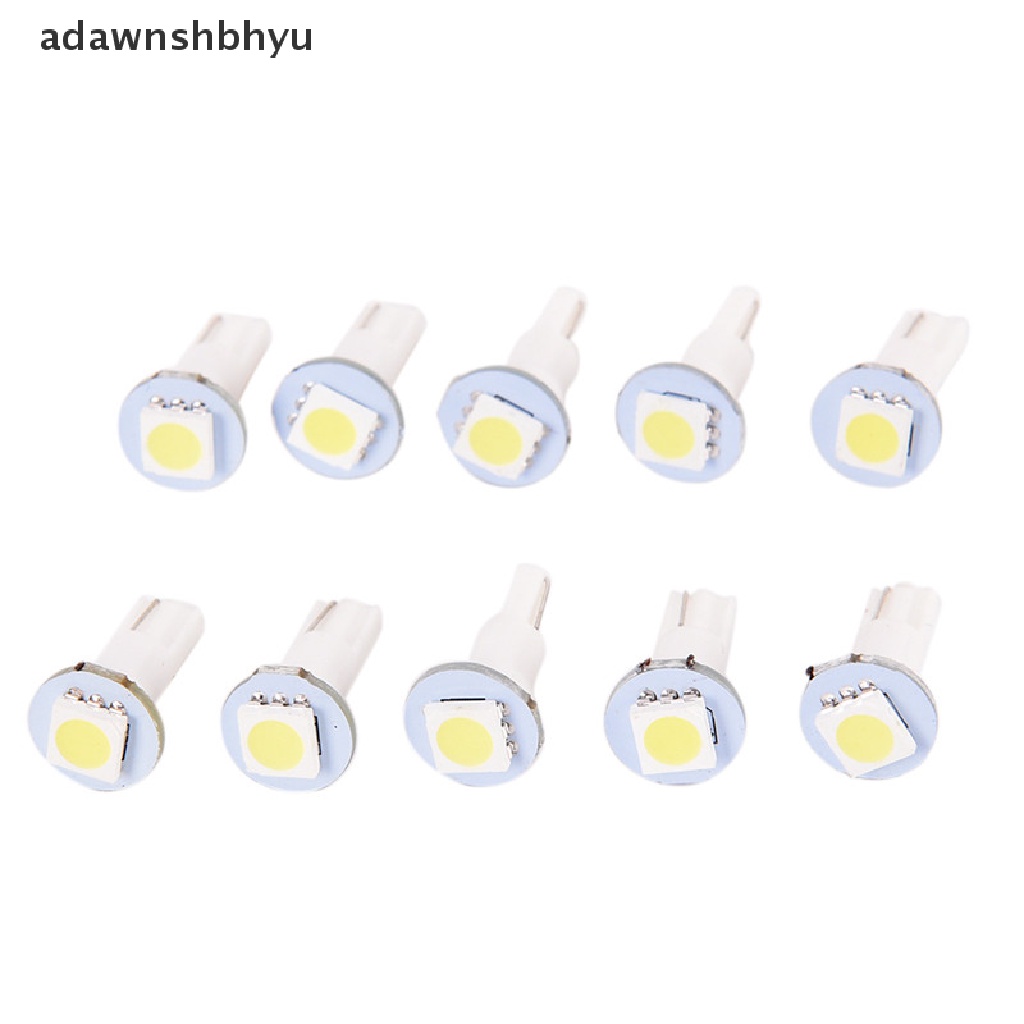 Adawnshbhyu 10Pcs T5 5050panel Instrumen LED Cluster Dash Light Bulb Twist Socket