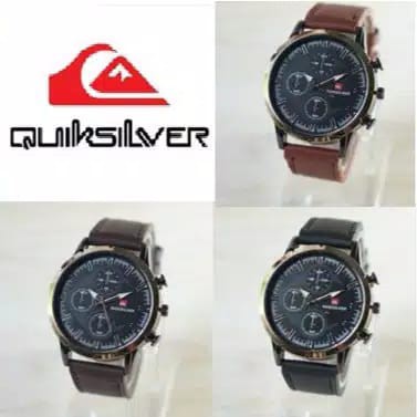JAM TANGAN MURAH PRIA QS QUICKSILVER KULIT SPORT CHRONO IMPORT PREMIUM GROSIR MURAH QS006